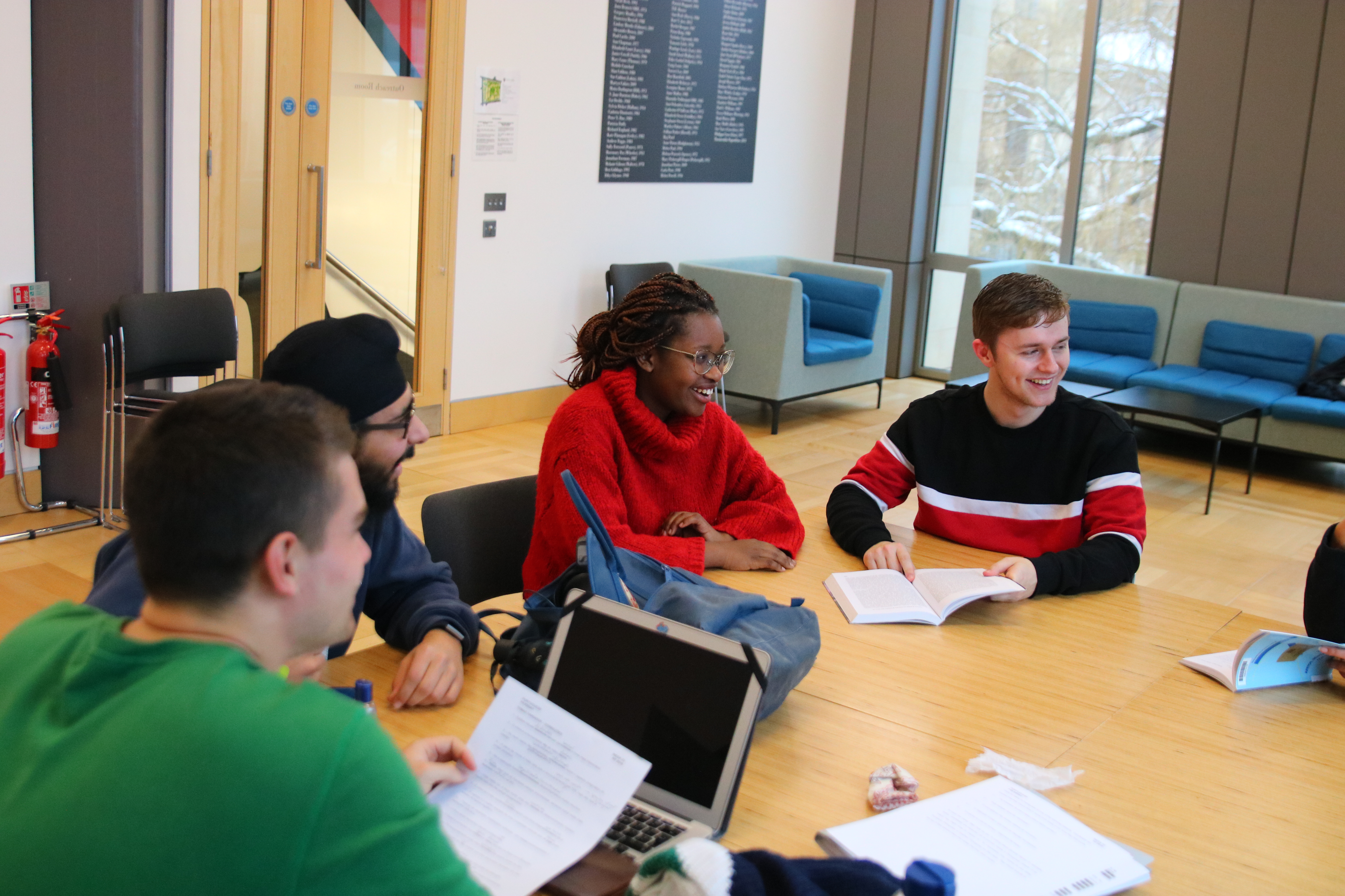 Students in Outreach Room