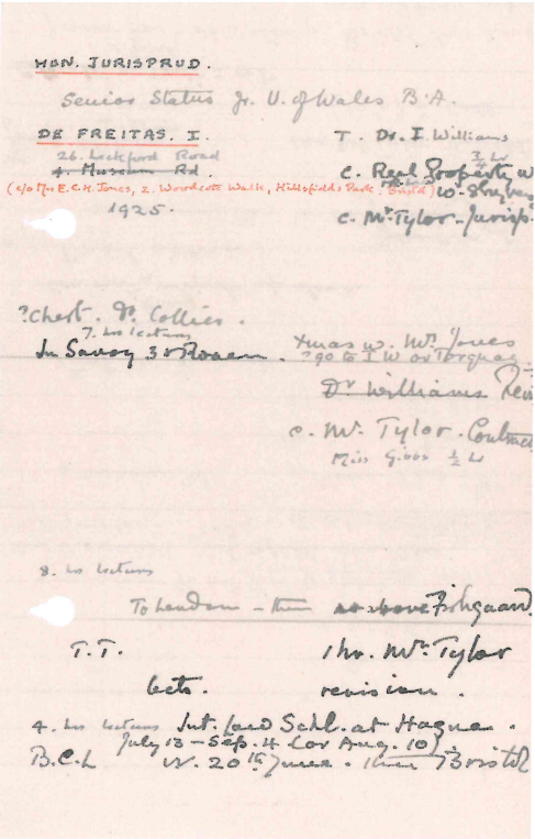 Iris's report 1924-5